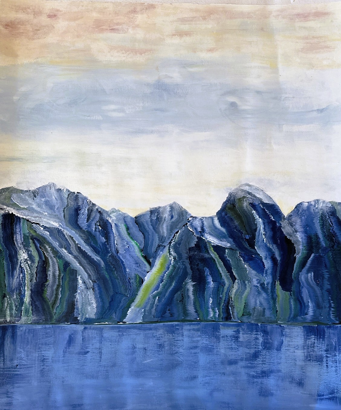 Mountains #3 - Watercolor by Maja A. Moger