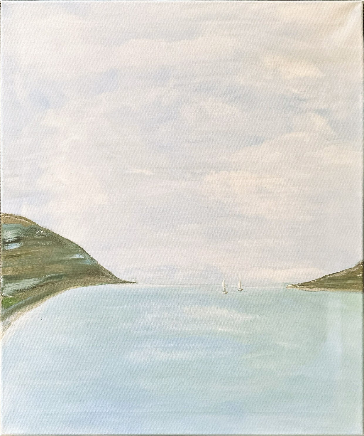 Quiet Horizon - Watercolor by Maja A. Moger